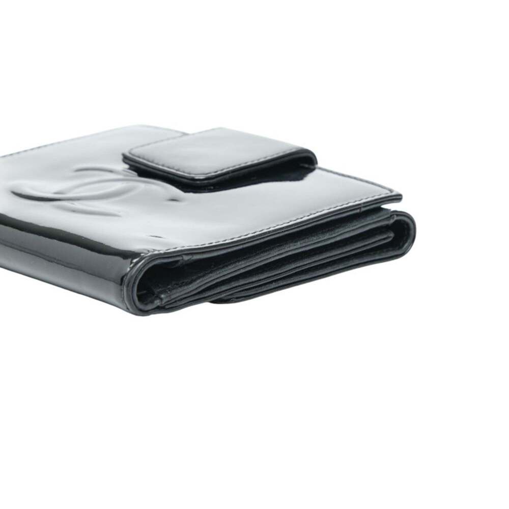 CHANEL Black Leather Logo Wallet - Picture 4 of 10